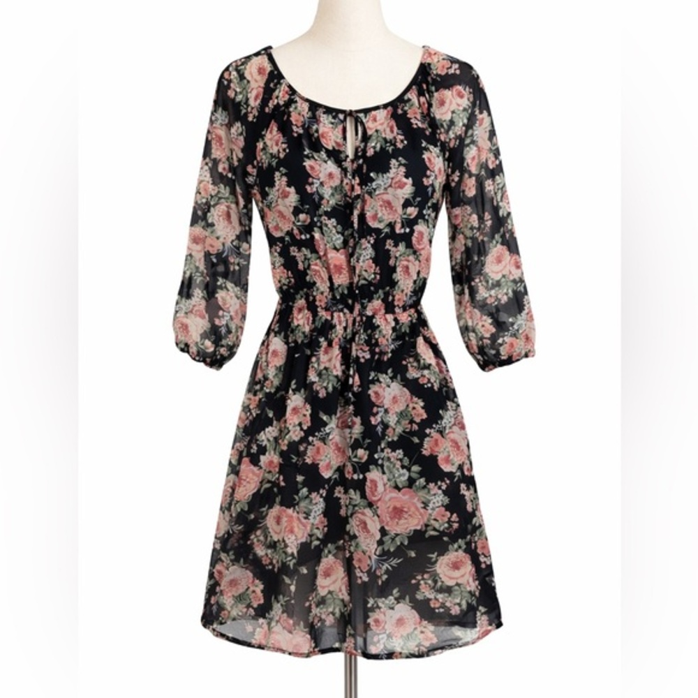 Wallflower Small Dress Chiffon Overlay  Grunge Slip whimsygoth